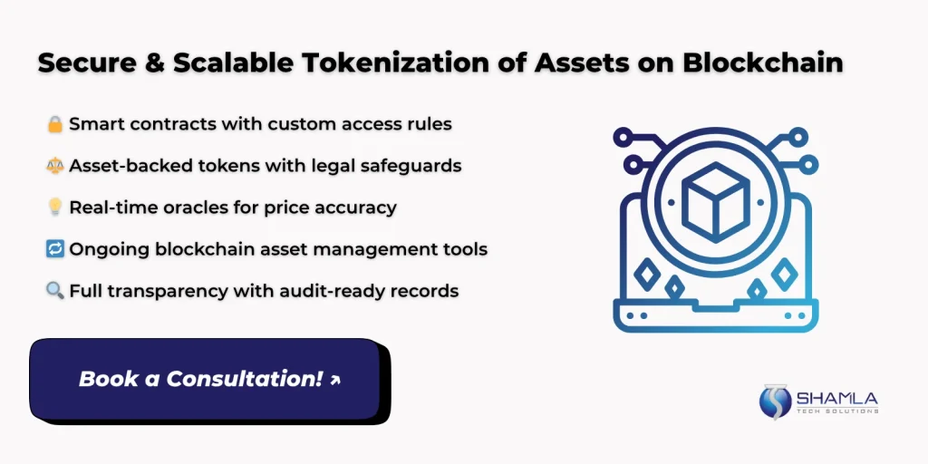 Tokenization of assets on blockchain