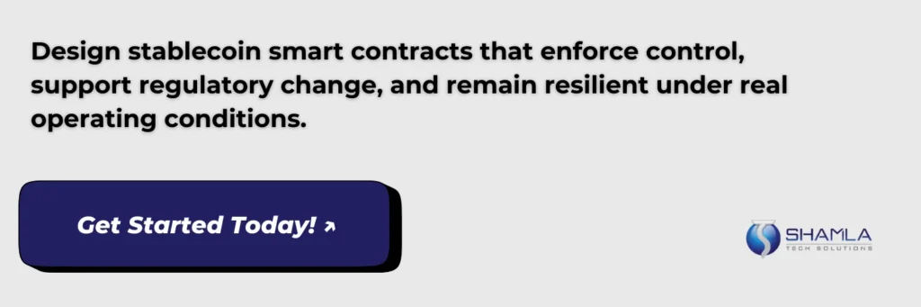 Stablecoin smart contract development