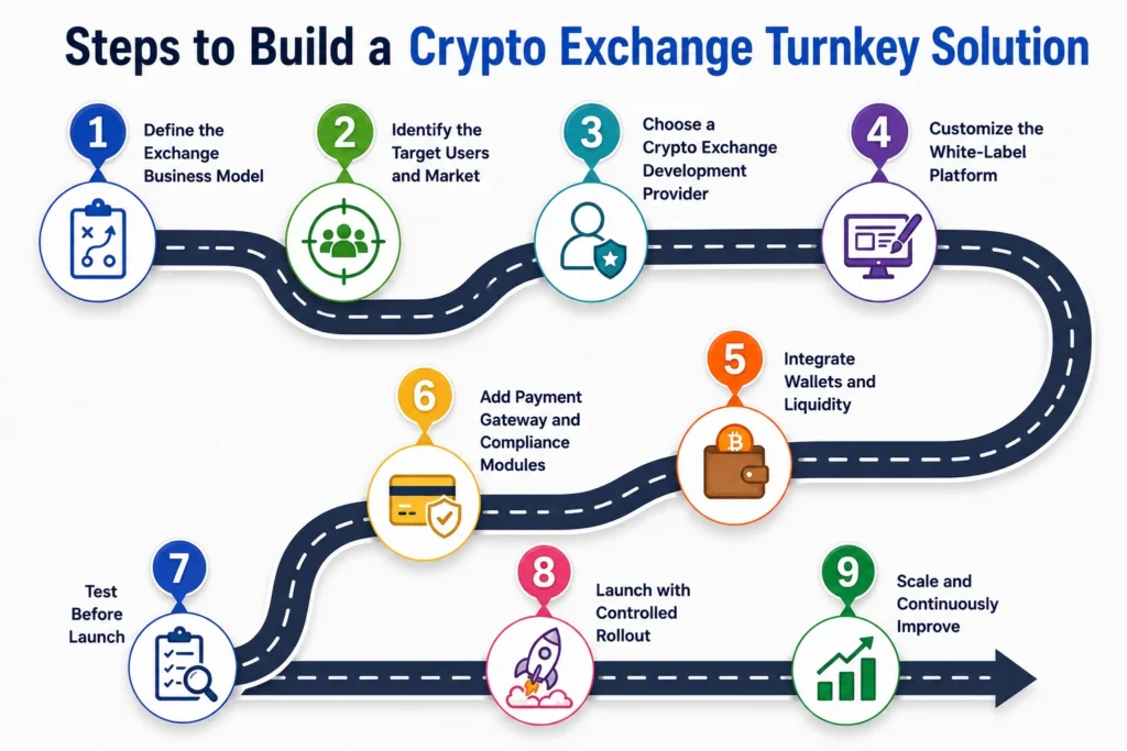 8 Simple Steps to Build a Crypto Exchange Turnkey Solution