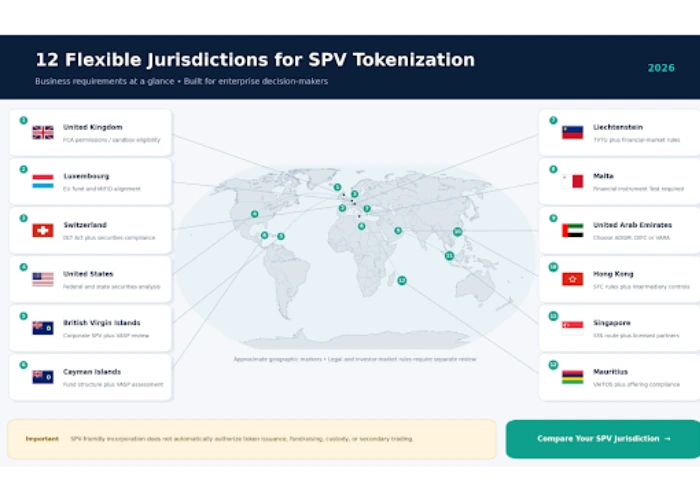 12 Flexible Countries for SPV Tokenization