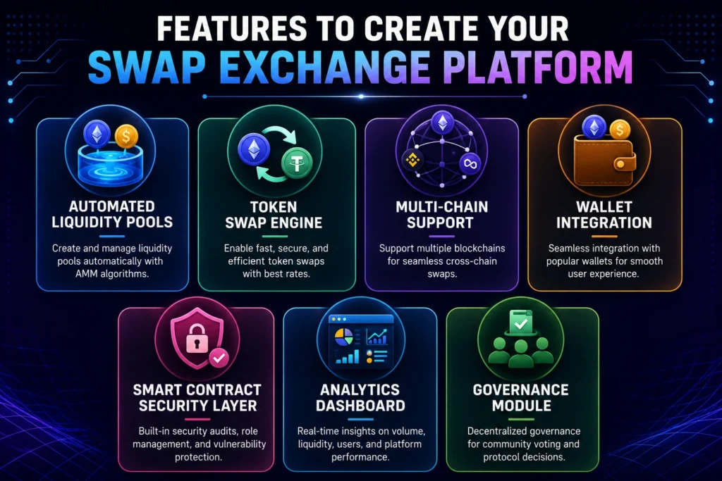 Features to Create Your Swap Exchange Platform