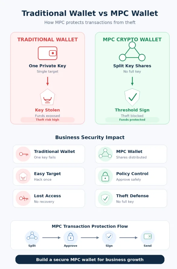 Traditional wallet vs mpc wallet